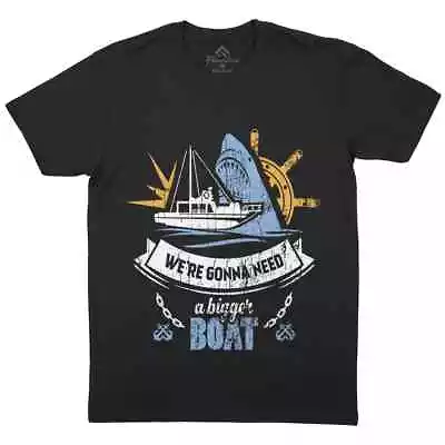 Buy We're Gonna Need A Bigger Boat Mens T-Shirt Navy Amity Island Shark D307 • 9.99£