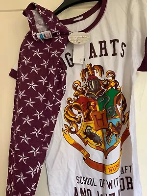 Buy Harry Potter Womens Hogwarts Ladies Pyjamas BNWT Size 8-10 • 6£