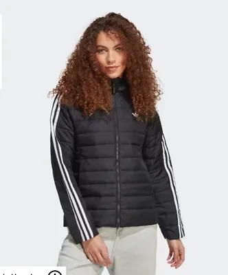 Buy Adidas HOODED PREMIUM SLIM JACKET Size M UK 14 Women Black Sport Jacket RRP £85 • 45£