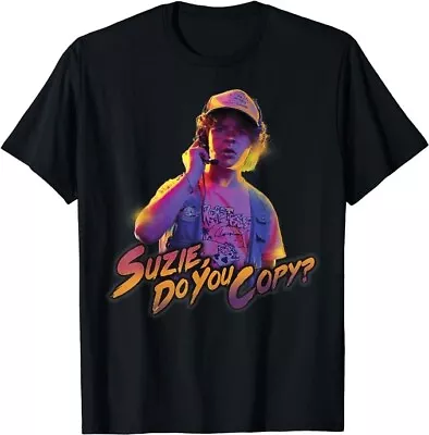 Buy Official Netflix Stranger Things Dustin  Suzie Do You Copy?  T-Shirt Male Sz SM • 25.51£