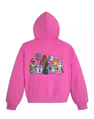 Buy 2024 Disney Star Wars Artist Series Will Gay Pink Zip Up Jacket Hoodie Adult S • 96.02£