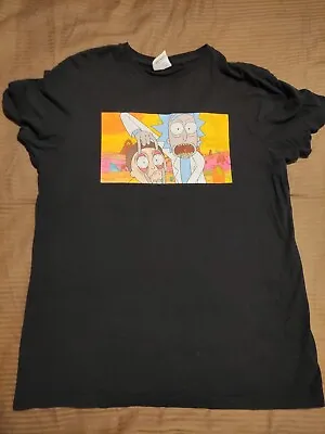 Buy Rick And Morty Adult Swim Men's T-shirt Large Black Eyes • 4.49£