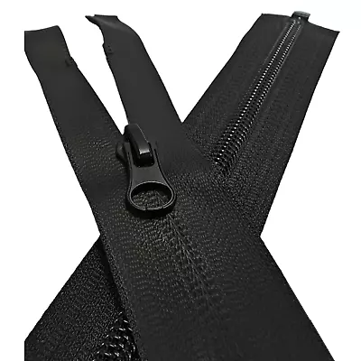 Buy Black Waterproof Zip Replacement Size #5 Open-End Great For Jackets / Rain Coats • 4.19£