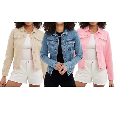 Buy Womens Denim Jackets | Casual Summer Jeans Jacket For Ladies • 17.99£