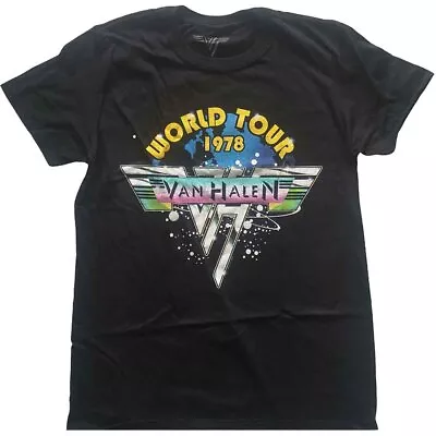 Buy Van Halen World Tour '78 Full Colour Official Tee T-Shirt Mens • 15.99£