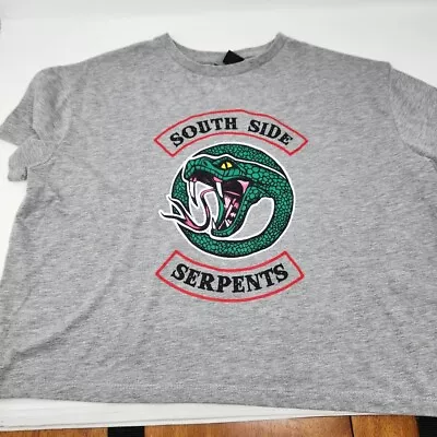 Buy Riverdale South Side Serpents Gray Crop Top T-Shirt Ladies Size Small  L1 • 8.07£