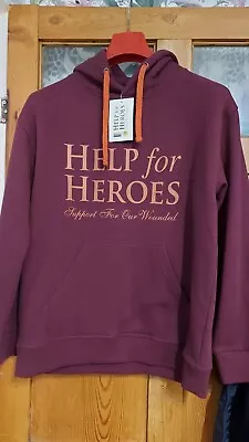 Buy Help For Heroes Pullover Hoodie In Burgundy Size Medium Bnwt • 29.99£