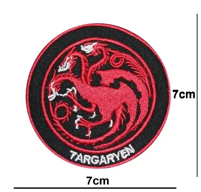 Buy Targaryen Game Of Thrones Iron Or Sew On Patch Embroidered Applique Badge Logo. • 2.99£