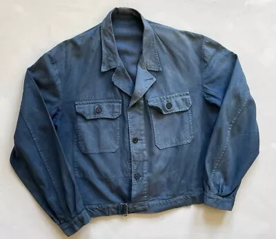 Buy Vtg 1940s 50s French Men’s Cyclist Jacket Chore Workwear • 51£