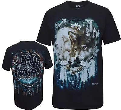 Buy New Wolf Dream Catcher Wolves Biker Native American Indian T - Shirt M - 3XL • 10.99£