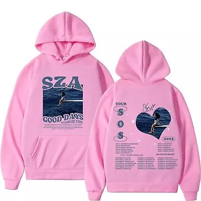 Buy Womens Long Sleeve Hoodie Tops Ladies Casual Baggy Hooded Sweatshirt SZA Fans • 14.99£