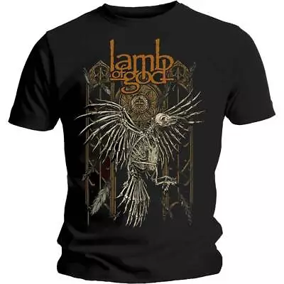 Buy Lamb Of God T Shirt Crow Official Black Classic Rock Metal Merch Mens Tee Unisex • 16.28£