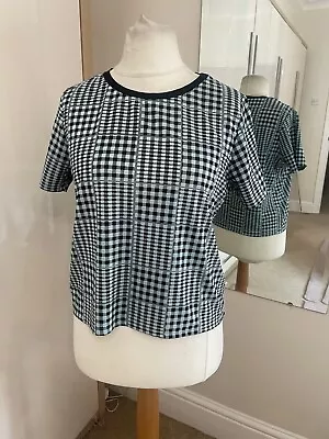 Buy Topshop Checked T Shirt Size 10 • 1.50£