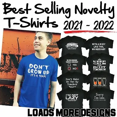 Buy Funny Novelty T Shirts Mens T Shirt T-shirts T-shirt Tee Christmas Gift Tees Top • 14.95£
