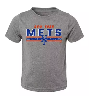 Buy MLB New York Mets Boys' Gray T-Shirt Youth Extra Large 16/18 • 11.92£