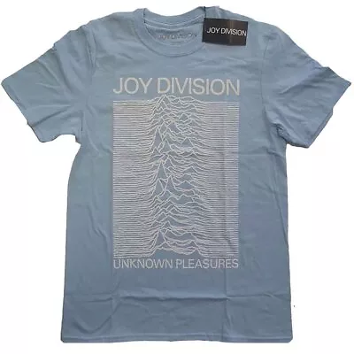 Buy Blue Joy Division Unknown Pleasures White Official Tee T-Shirt Mens Unisex • 15.99£