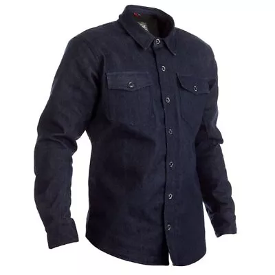 Buy RST Denim Lined CE Mens Motorcycle Shirt Denim Shacket Jacket • 139.99£