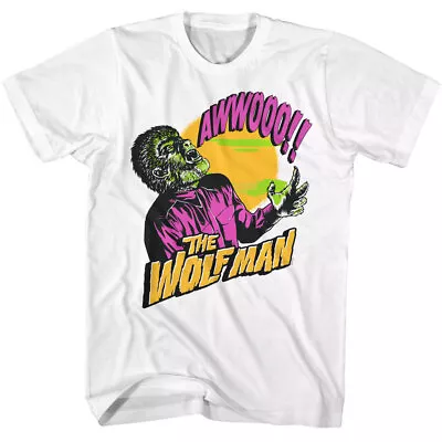 Buy Universal Monster Movies The Wolfman 1941 Horror Film AWWOOO Men's T Shirt • 40.93£