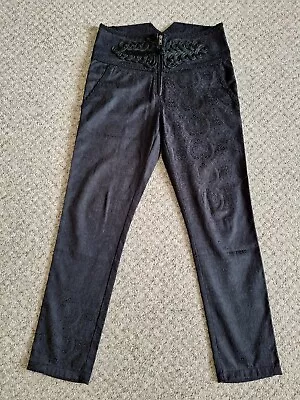 Buy Men's Punk Rave Black Trousers Size S. Goth Steampunk • 29.99£