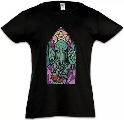 Buy CHURCH OF GREAT OLD ONE Kids Girls T-Shirt Miskatonic Dunwich Cathedral • 16.95£