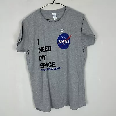 Buy Gildan NASA 'I Need My Space' T-Shirt Grey 2XL XXL 42” Chest • 5£