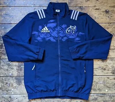 Buy Adidas Munster Rugby Men Full Zip Navy Woven Training Track Jacket Top M 2016/17 • 29.99£