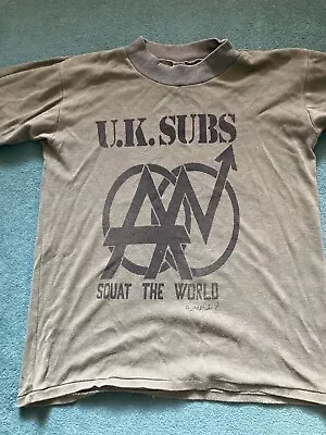 Buy Vintage UK Subs Long Sleeved T Shirt Rare • 14.99£
