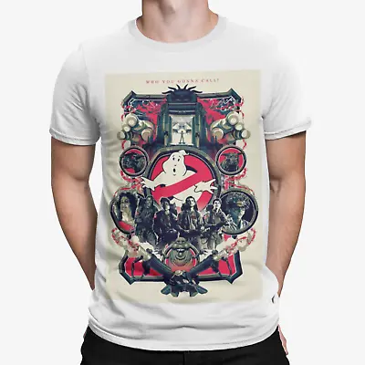 Buy Ghostbusters Group Poster T-Shirt -Retro Film Movie TV Sci Fi Cool Top Tee Gift  • 8.39£