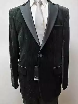 Buy Mens Black Velvet Wedding Evening Formal Smart Dinner Jacket Tuxedo Cruise Fancy • 49£