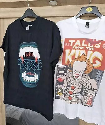 Buy Mens Horror T Shirts Lost Boys & Pennywise Large • 15£