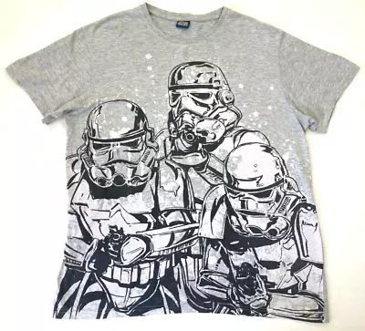 Buy Mens Star Wars T Shirt Grey Size Large Storm Trooper By Nutmeg • 8.99£