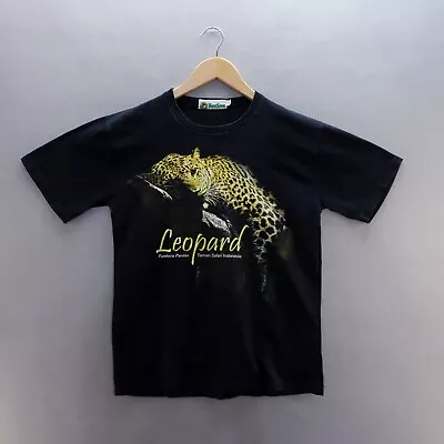 Buy Everything Ethnic T Shirt Large Black Cheetah Short Sleeve Cotton Mens • 8.57£