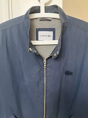 Buy Men's Lacoste Jacket Large Navy Blue Croc Logo • 45£
