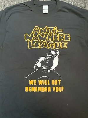 Buy Anti-Nowhere League - We Will Not Remember You - Official NEW T-Shirt : • 16.95£