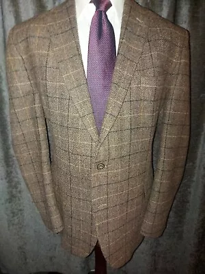 Buy Marks & Spencer Luxury Moon Tweed Jacket , Brown , Box Check 48S • 29.99£