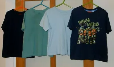 Buy Boys Set Of T-Shirts Green Blues Teenage Ninja Turtles - Size 6-8 Years • 3£