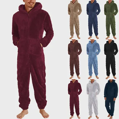 Buy Womens Teddy Bear 1Onesie Fleece Fluffy All In One Jumpsuit Loungewear Pyjamas • 12.89£
