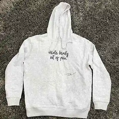 Buy Create Beauty Out Of Pain  Hoodie In Grey, Size M • 18.97£