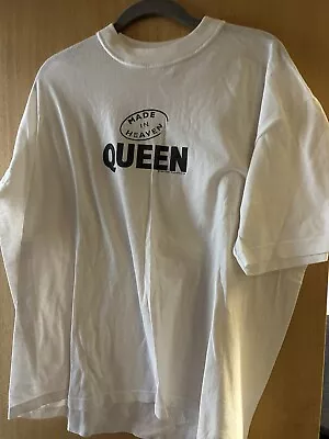 Buy Queen Made In Heaven Vintage 1995 T Shirt Original Promo Xl • 18.95£