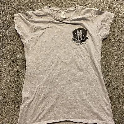 Buy Girls Nevermore Academy Gray Short Sleeve T-shirt Small • 0.78£