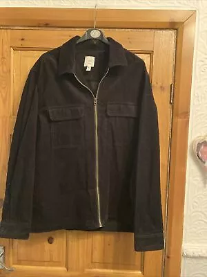 Buy Ladies Black Corduroy Jacket Size Large Brand H /m • 4.25£