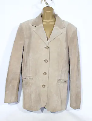 Buy Lakeland Fine Leather Jacket 18 Beige Coat Womens • 34.99£