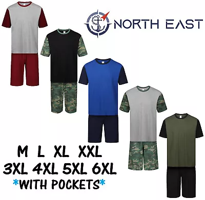 Buy Mens Pyjamas Short Pj Sets M L Xl 2xl 3xl 4xl 5xl 6xl Sleep Lounge Nightwear New • 10.99£