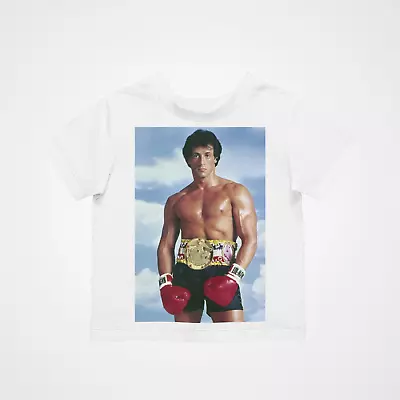 Buy Kids Rocky Pose T-Shirt - Retro - Film - TV - Movie -80s - Cool - Gift Children • 8.39£