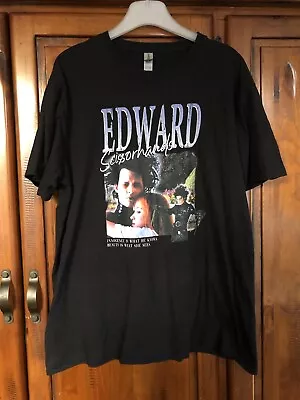 Buy Edward Scissorhands Tshirt Vintage 90s Retro Tim Burton Films Movies T-shirt XL • 29£