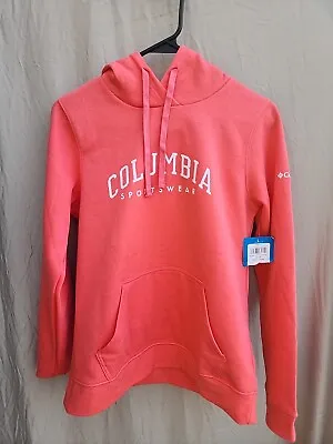 Buy Columbia Trek Graphic Hoodie Womens S Long Sleeve Pullover Sweatshirt Soft Coral • 16.06£
