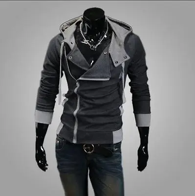 Buy Stylish Creed Hoodie Men's Cosplay Assassins Cool Slim Jacket Costume • 14.92£