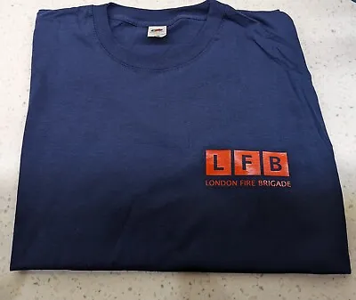 Buy London Fire Brigade LFB  T-Shirt UK Fireman Emergency Services Navy Blue. Large. • 8.95£