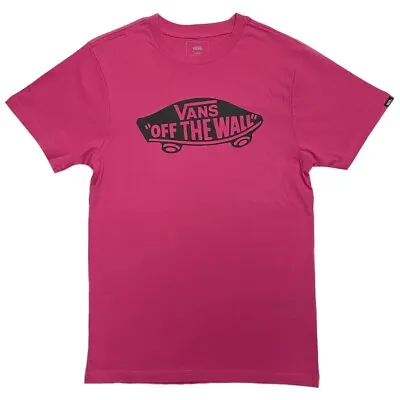 Buy Vans Classic Otw Logo Fuchsia Pink T Shirt (small) • 21.99£