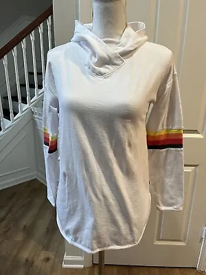 Buy Talbots Wrap Neck  Activewear Hoodie White With Multicolored Details SP • 19.19£
